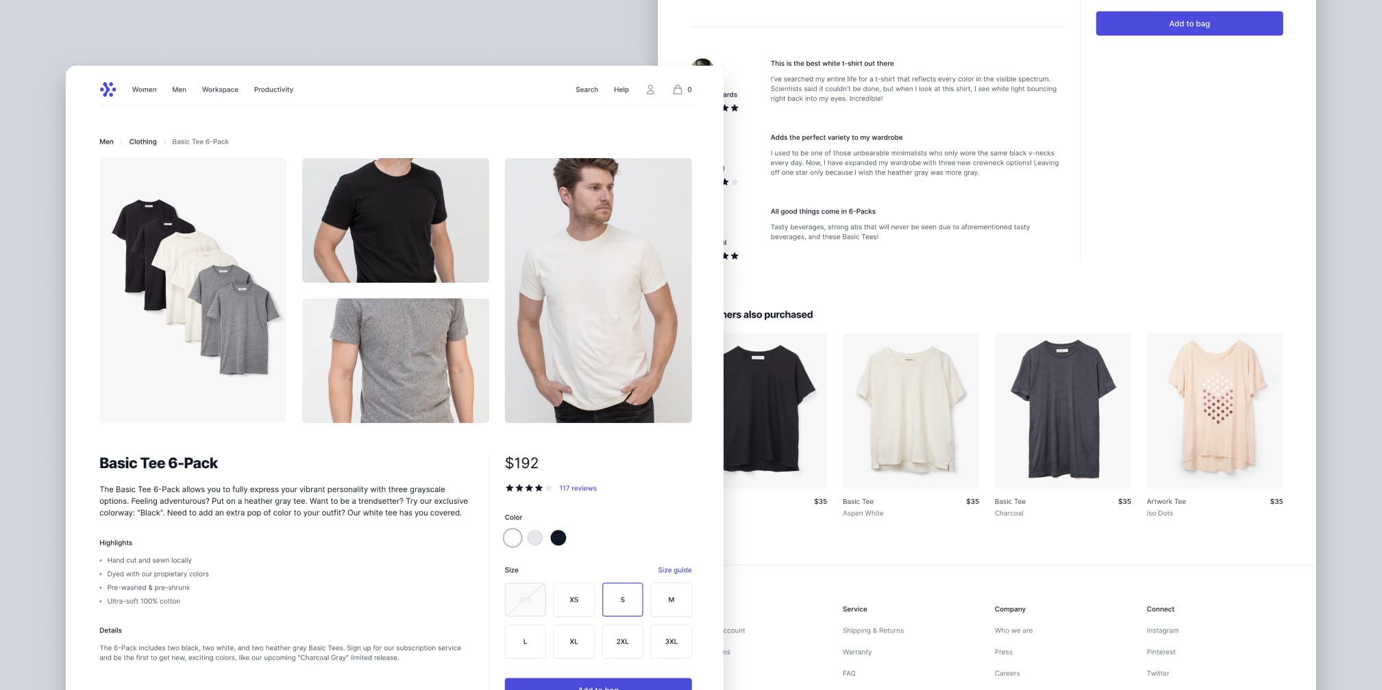 tailwind css product page free